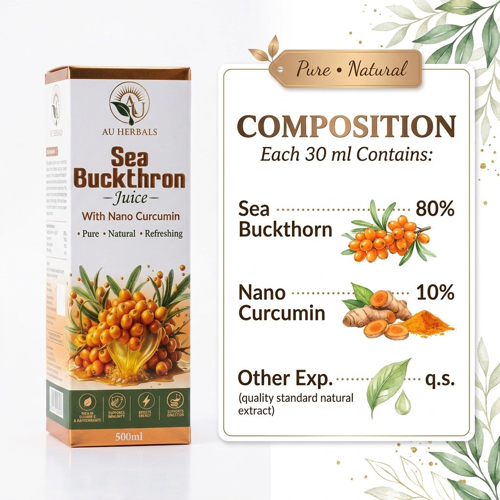 Sea Buckthorn Juice with Nano Curcumin - 500ml